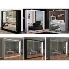 Sliding wardrobes offer a scope of functionalities which are not found in hinges wardrobes. Large Sliding Door Mirror Wardrobe Double Or Triple Wardrobe On Onbuy