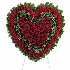 Bleeding heart flower color meanings. Funeral Heart Flower Arrangements Sendflowers Com