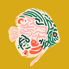 Marisol Ortega Print Mercado Fish Illustration Illustration Art Graphic Art