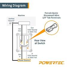 901.23181 craftsman 12 radial arm saw: Amazon Com Powertec 71649 Safety Locking Switch Dual Voltage 110v 220v Table Saw Switch Replacement W On Off Toggle For Power Tools Home Improvement