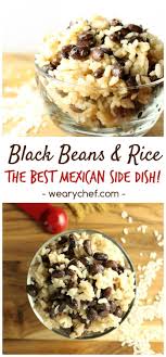 Black Beans And Rice With Sausage Easy Black Beans And Rice Recipe The Weary Chef Easy Black Beans And Rice Recipe Recipes Mexican Side Dishes