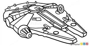 Star wars spaceships coloring page can be decorated online with the interactive coloring machine or print to color at home.there are many other star wars characters for you to choose from here.discover an universe of star wars fun from hellokids.com. How To Draw Millennium Falcon Star Wars Spaceships Star Wars Drawings Star Wars Characters Drawings Star Wars Quilt