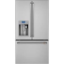 Ge Profile Smart Appliances 36 French Door 27 8 Cu Ft Smart Energy Star Refrigerator With Hands Free Autofill In 2020 French Door Refrigerator Energy Star Refrigerator Counter Depth French Door Refrigerator