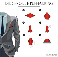 Zwar wird es nicht mehr ganz so engstirnig gesehen, doch wer schon ein einstecktuch trägt, sollte es auch ordentlich falten. Gerollte Pufffaltung Anleitung Einstecktuch Falten Einstecktuch Falten Einstecktuch Tuch