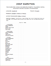 When the tenant requests an initial inspection, the landlord and the tenant must try to agree on a the inspection cannot be scheduled earlier than two weeks before the end of the tenancy or lease. Tenant Landlord Joint Property Inspection Form Word Excel Templates