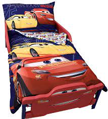 Disney cars reversible duvet cover set toddler cot bed bedding 100 cotton. Disney Cars 3 Lightning Mcqueen Toddler Bedding Set 3 Pieces 52 X 28 Kids Furniture Decor Storage Toys Games Urbytus Com