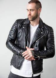 Mens Quilted Black Leather Motorcycle Jacket Black Leather Motorcycle Jacket Black Leather Jacket Men Mens Designer Leather Jackets