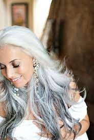 Temporary silver gray hair wax pomade for people, luxury coloring mud grey hair dye,washable treatment with all day hold. I Want So Badly For My Hair To Turn Pure White When I Get Older Btw This Is Yasmina Rossi And She Is Beautifu Long Hair Styles Hair Styles Beautiful Gray