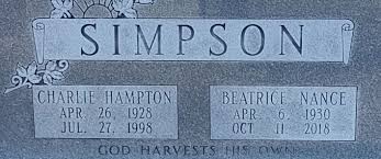 Beatrice Nance Simpson (1930-2018)