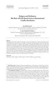 There is no one single way to become a generalized mediator. Pdf Religion And Mediation The Role Of Faith Based Actors In International Conflict Resolution