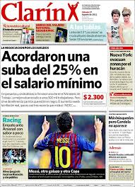 6,809,036 likes · 866,355 talking about this · 26 were here. Newspaper Clarin Argentina Newspapers In Argentina Saturday S Edition August 27 Of 2011 Kiosko Net