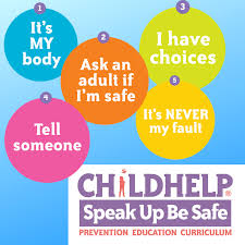 Childhelp Childhelp Speak Up Be Safe Has 5 Key Safety Rules Children Can Follow To Help Adults Keep Them Safe Learn More About Speak Up Safe On Our Website Www Childhelp Org Speakupbesafe