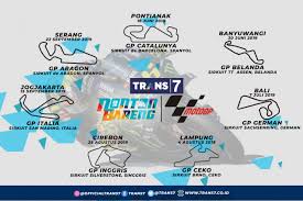 Daftar susunan pembalap motogp 2021 dan jadwal race motogp musim ini (gp indonesia sebagai cadangan) yang sedianya tayang live di trans7. Trans7 Jadwal Nonton Bareng Motogp 2019