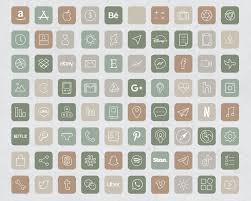 90 Natural Aesthetic Ios 14 App Icons Social Media Icons Ios14 Iphone Icon App Pack Minimalist Green Icons Natural Aesthetic Icon In 2020 Iphone App Design App Icon Ios App Icon