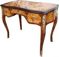 Maple burl polished wood desk clock. Casa Padrino Baroque Luxury Desk Mahogany Burl Wood Veneer 100 X 80 X 58 Cm Secretary Luxury Furniture
