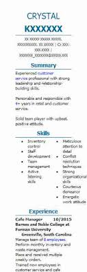 Cafe Manager Resume Example Manager Resumes Livecareer