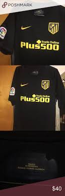 We have the new atletico madrid shirt on the unboxing table. Authentic 50th Anniversary Atletico Madrid Jersey Nike Shirts Atletico Madrid Black Nikes