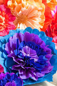 Mexican paper flowers are made of brightly colors tissue paper and add color and fun to any setting. Mexican Paper Flowers Muy Bueno Cookbook