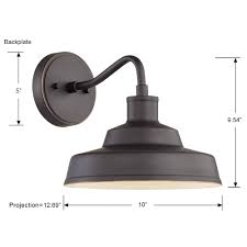 Shop Moore 1 Light Aged Bronze Outdoor Led Wall Sconce Overstock 28458356