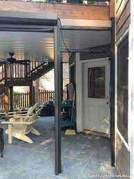 The genius® sierra 800 retractable screens are the ideal solution for enclosing a porch, lanai, gazebo, garage or any opening up to 192 wide x 96 tall. Adding Motorized Phantom Screens To Backyard Porch Southern Hospitality