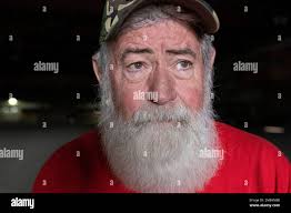 Tim McCarley talks about their evacuation from the Bootleg Fire while at a  Red Cross center