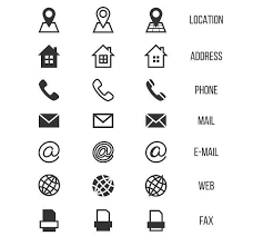 Business Card Vector Icons Business Bewerbung