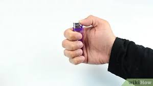 These lighters work when you slowly push the lever down, causing a flame to come out of a long nozzle. How To Use A Lighter 10 Steps With Pictures Wikihow