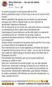 Pentru personalul medical, pentru personalul tesa, în permanenţă am avut cursuri de specializare, de perfecţionare, de comunicare pentru că este foarte spitalul are în jur de 220 de medici. Inca Un Caz Socant La Spitalul Judetean Braila Medicul Pediatru Mirosea A Urina Avea Dresurile Rupte Iar Halatul Plin De Mizerie Ziar Infobraila Stiri De Ultima Ora Braila Ultimele Stiri