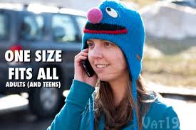 Preemie knit hat with ears Sesame Street Knitted Hats And Mittens For Adults