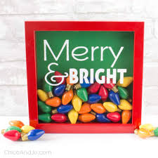 Word Art Using Retro Christmas Lights Chica And Jo