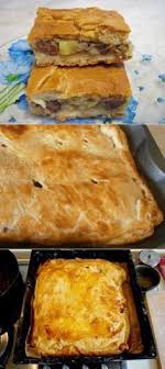 тесто на кефире для пирога с мясом в духовке Pirog S Kurinoj Pechenyu Lukom I Kartofelem Na Kefire Food Food And Drink Cooking Recipes