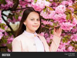 Maybe you would like to learn more about one of these? Child On Pink Flowers Image Photo Free Trial Bigstock