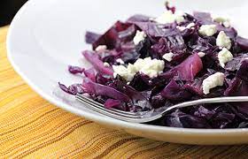 Braised Cabbage With Goat Cheese Houston S Copycat Recipe Food Com Recipe Braised Red Cabbage Braised Cabbage Purple Cabbage Recipes