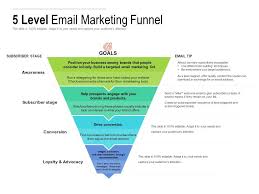 I also show you exactly their sales funnel stages and customer journey inside. 5 Level Email Marketing Funnel Powerpoint Templates Download Ppt Background Template Graphics Presentation