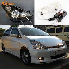 For Toyota Wish 2003 2004 2005 Excellent Angel Eyes Ultra Bright Headlight Illumination Ccfl Angel Eyes Halo Ring Kit Toyota Wish Car Lights Toyota