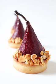 Tartelettes Bourdaloue Poires Au Vin Rouge Et Epices Recette Olivia Patisse Poires Au Vin Rouge Poires Au Vin Mini Tarte