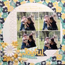 ジャンボサークルの抜け殻はぐちゃぐちゃになる前にページに cmsmitten creativememories creativememoriesjapan scrapbooking クリエイティブメモリーズ クリエイティブメ スクラップブックのレイアウト スクラップブックのアイデア グリーティングカード