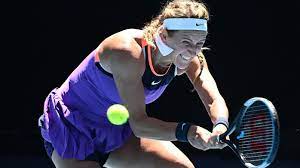 Victoria azarenka of belarus falls to the court in her fourth round match against dominika cibulkova of slovakia during day eight of the 2015 australian open at melbourne park on january 26, 2015. Australian Open Results Scores Video Highlights Victoria Azarenka S Strange Press Conference After Loss To Jessica Pegula