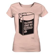 Toleranz Fangt Bei Laktose An Frauen T Shirt Vegan Oragnic Bio Fair Sloth Friends