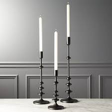 Black And White Candlesticks Allis Black Taper Candle Holders Cb2 Black Taper Candles Taper Candle Holders Black Candle Holders