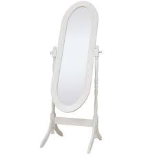 Buy mirrotek adjustable free standing tilt full length body floor, cheval style tall mirror, white, one size: Freestanding Mirror Floor Full Length Modern Oval Dressing Tilt Mirror White New Ebay