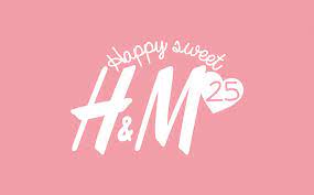 H m logo branding design. Referenzen 25 Jahre H M