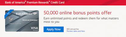 Most rewards credit cards fall into two camps: Bank Of America Premium Rewards Credit Card Review 50 000 Point Bonus 100 Annual Travel Credit More Doctor Of Credit