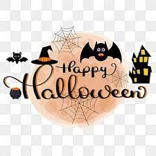 Happy Halloween Text Hand Lettering With Elements Happy Halloween Happy Halloween Png And Vector With Transparent Background For Free Download Halloween Calligraphy Halloween Text Happy Halloween