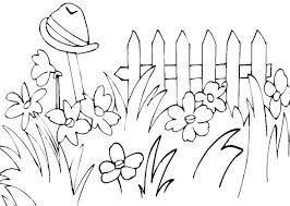 Spring3 Garden Coloring Pages Coloring Pages Holiday Clipart