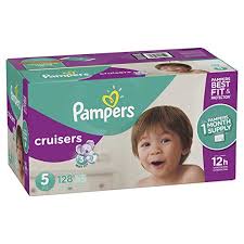 Pampers swaddlers diapers, size 1, 20 count pack of 2 (total of 40. Pampers Cruisers Disposable Baby Diapers Size 5 128 Count One Month Supply Dailyitemss
