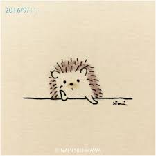Hedgehog Easy Cartoon Drawings Easy Drawings Cute Drawings