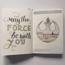 Maythe4thbewithyou It S Star Wars Month Stars Wars Bullet Journal Mon Bullet Journal Lettering Ideas Bullet Journal Ideas Pages Bullet Journal Writing