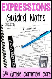 Expressions Notes Writing Expressions Evaluating Expressions Upper Elementary Math