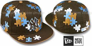 New york yankees brxlz mini caps. New York Yankees Puzzle Brown Fitted Hat By New Era
